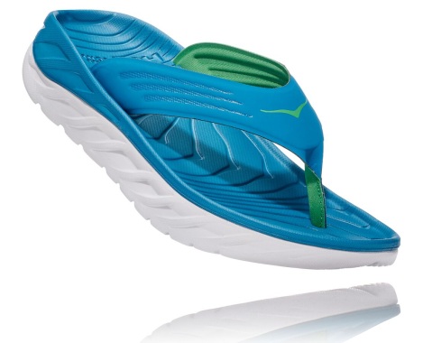 Žabky Hoka One One ORA Recovery Flip Panske Modre / Zelene (89ELOGWAB)